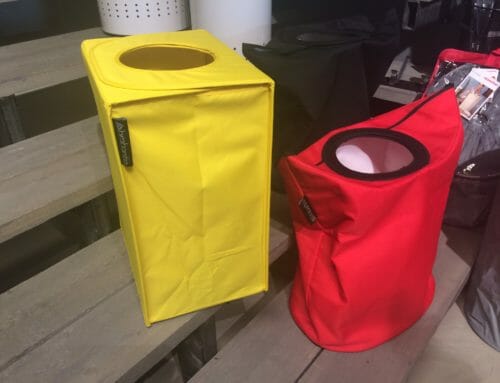 Funktionell och färgglad tvättkorg