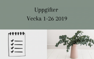Smpl uppgifter för vecka 1-26 2019