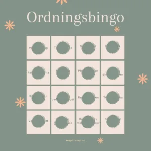Ordningsbingo